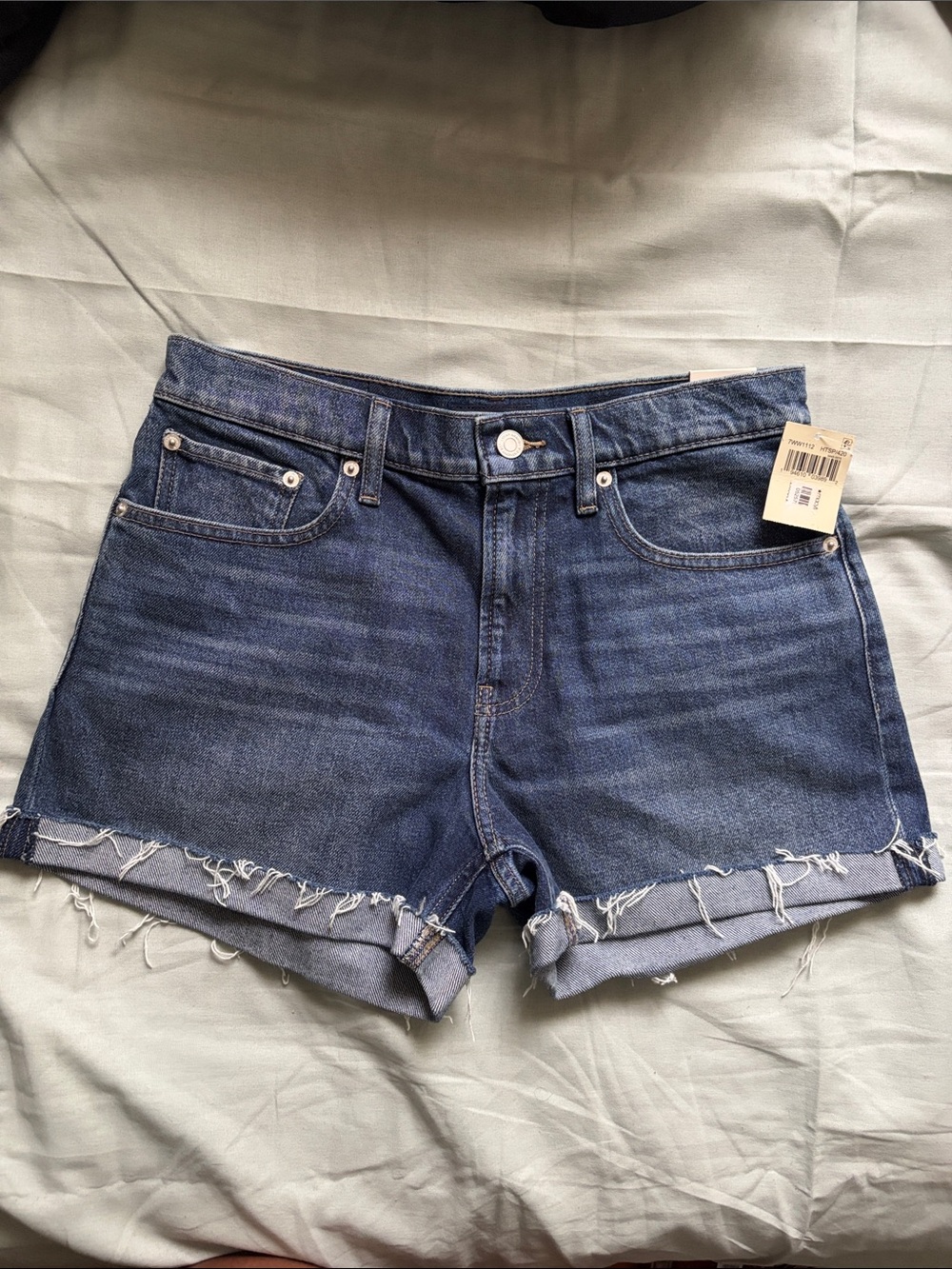 Lucky Brand Women's Dark Blue Denim Cutoff Shorts